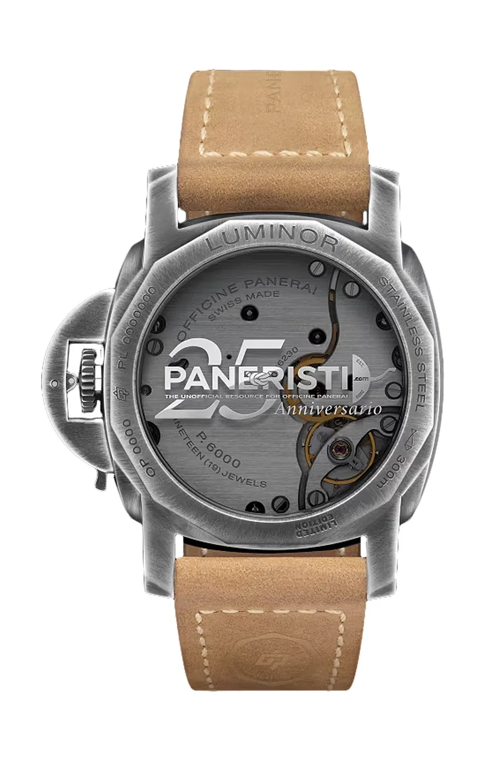 LUMINOR VENTICINQUE - ЛИМИТИРОВАННАЯ СЕРИЯ - PAM02025 PANERAI, золотой — фото 2