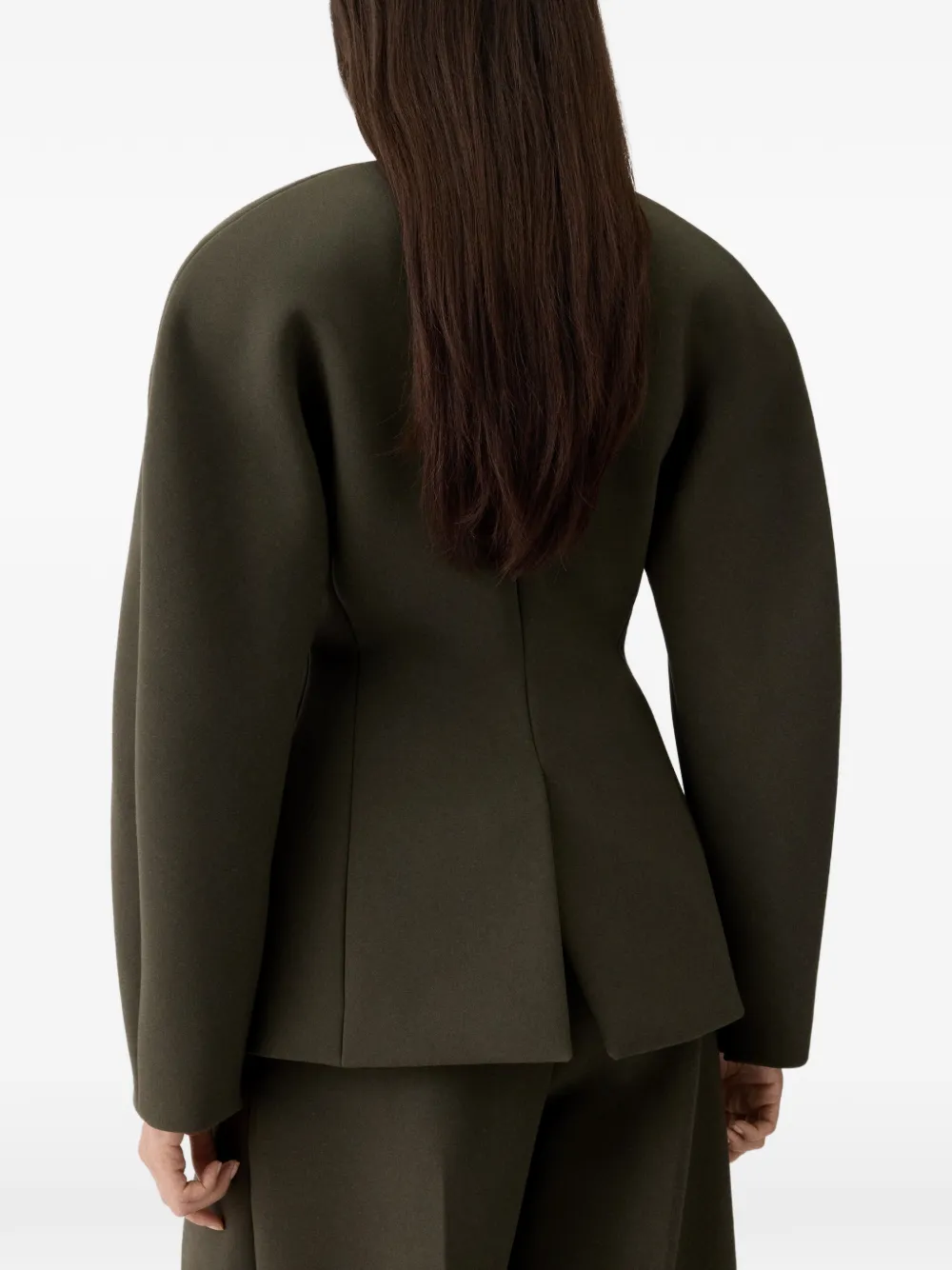 Куртка ovalo с v-образным вырезом JACQUEMUS, зеленый — фото 4