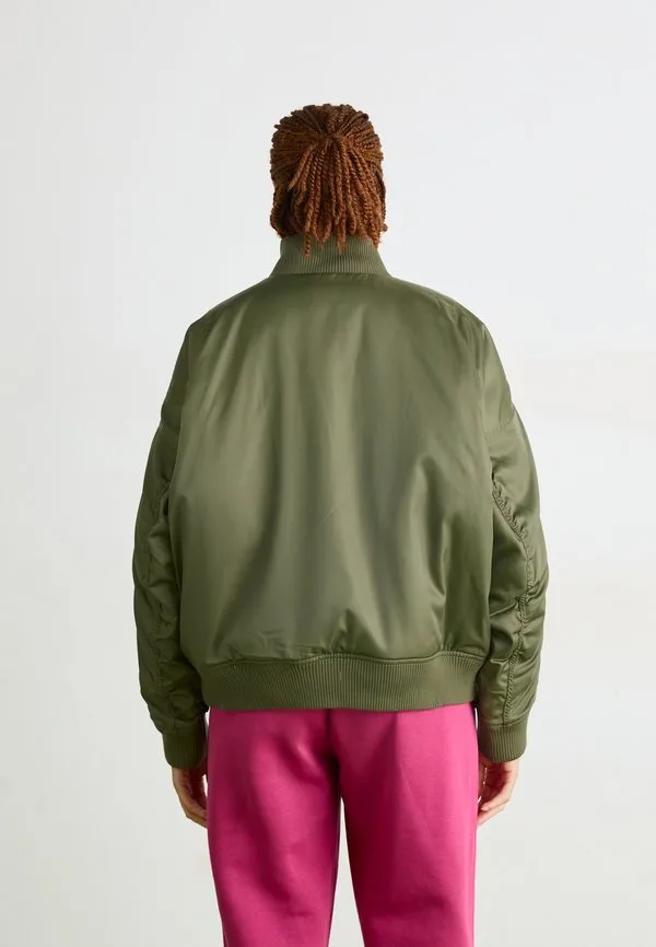 Куртка-Бомбер Nike Sportswear, Medium Olive/Safety Orange/Sail — фото 3