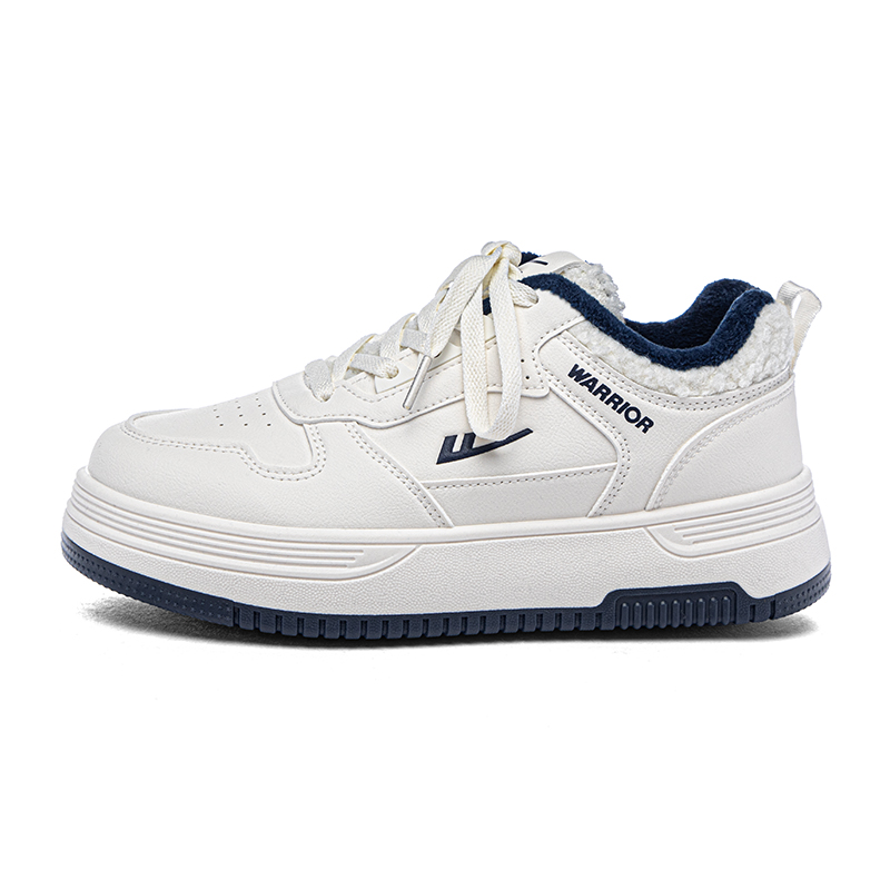 

Термостойкие устойчивые к истиранию низкие кроссовки для скейтбординга Unisex WARRIOR, белый темно-синий