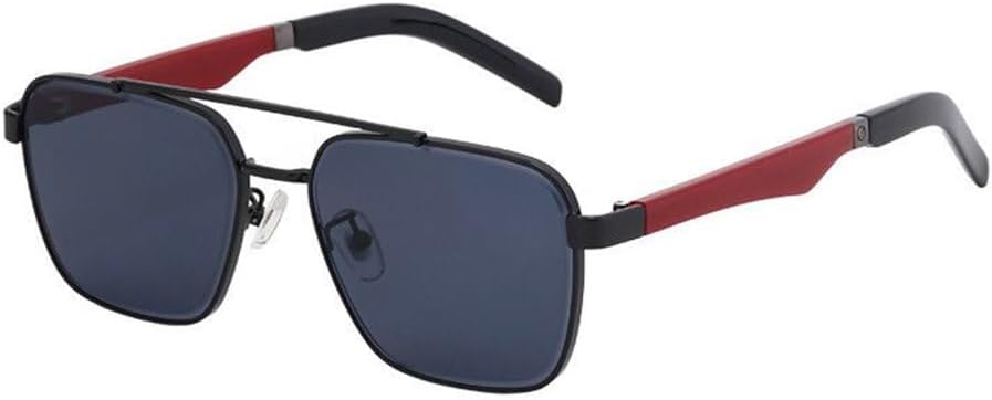 

Большие овальные солнцезащитные очки для мужчин и женщин, роскошные солнцезащитные очки в стиле панк с металлической оправой, защита от УФ-излучения UV400 TYUVIVO, C1 Black Gery