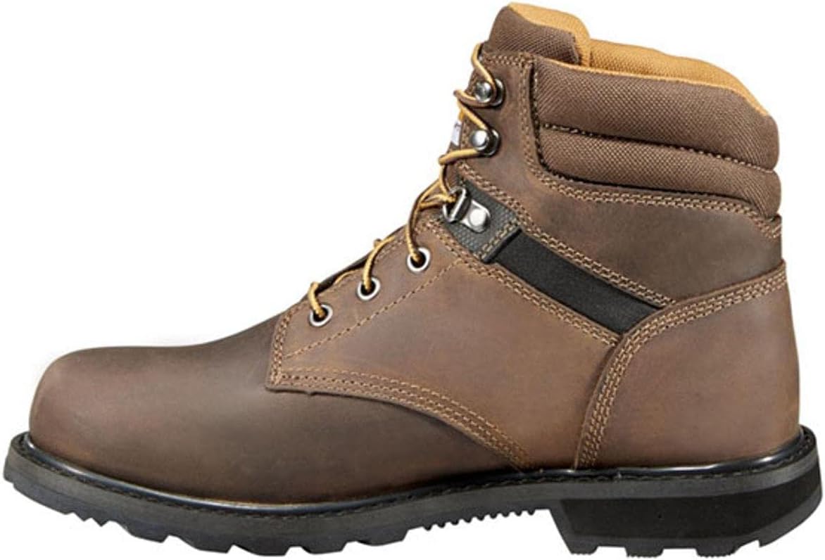 Carhartt Men's Traditional Welt 6" Steel Toe Work Boot Construction, Crazy Horse Brown Oil Tanned — фото 3