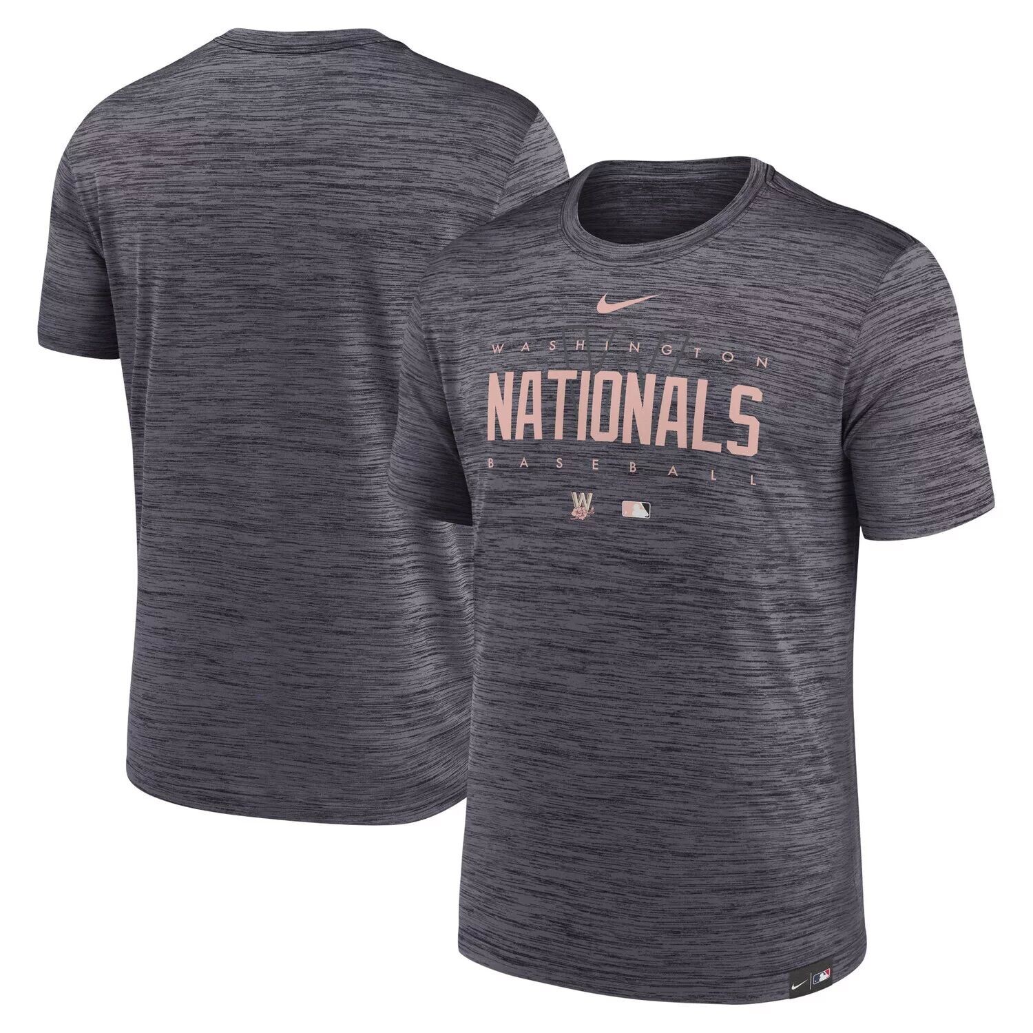 

Мужская темно-серая футболка Washington Nationals City Connect Velocity Practice Performance Nike, Серый, Мужская темно-серая футболка Washington Nationals City Connect Velocity Practice Performance Nike