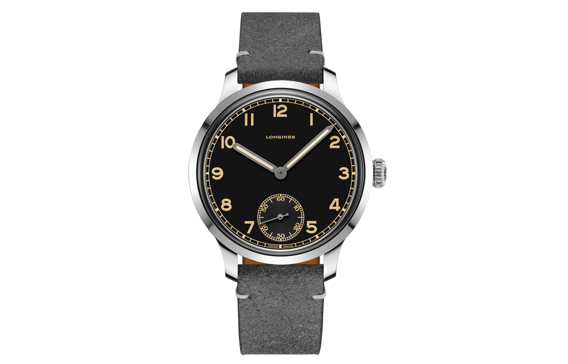 

LONGINES Часы Classic Vintage Manual Mechanical Movement Men's Watch Watch 43mm Black Dial Stainless Steel Case, Black Dial
