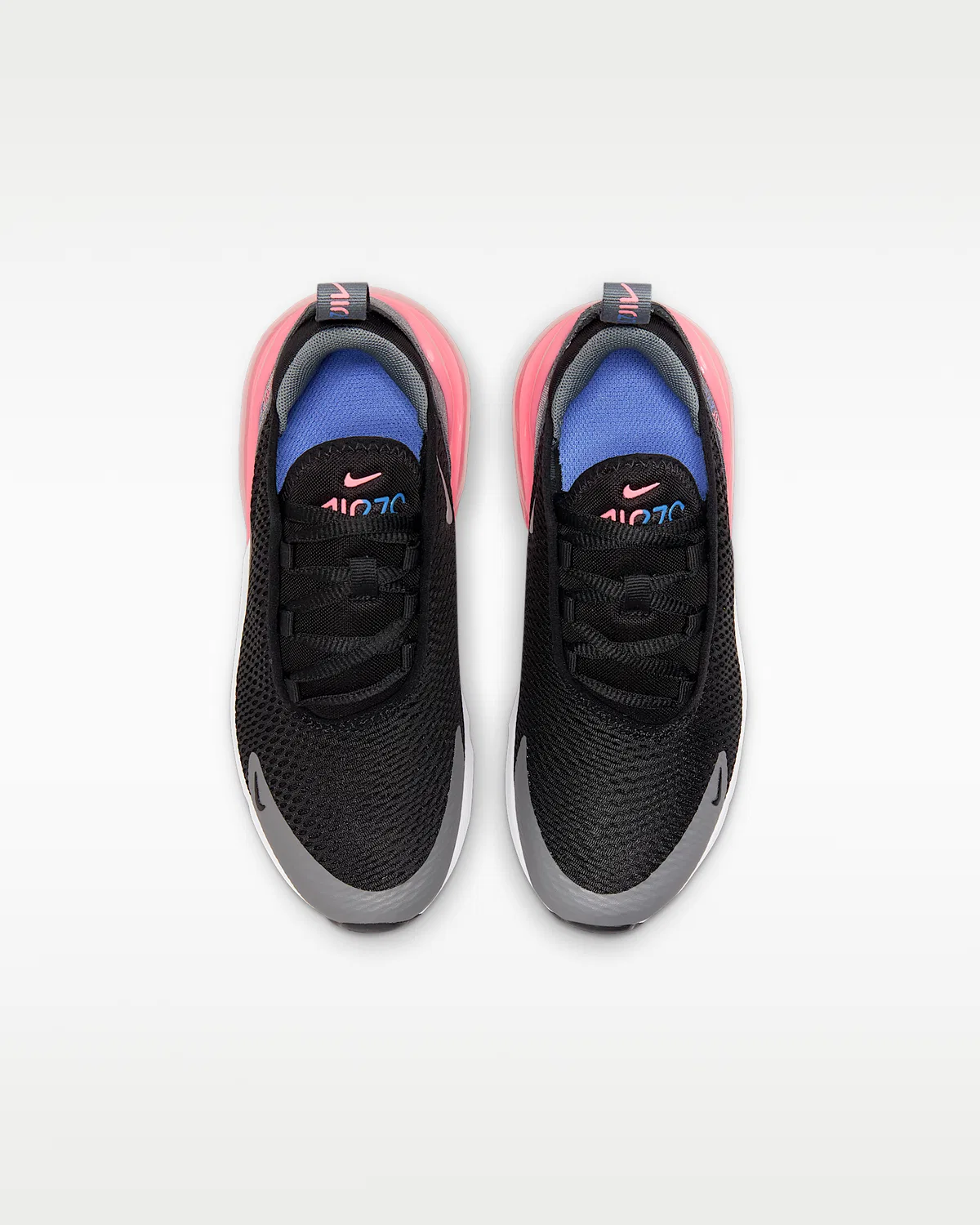 Кроссовки Nike Air Max 270 для малышей, Black/Smoke Grey/Sunset Pulse/Metallic Silver — фото 4