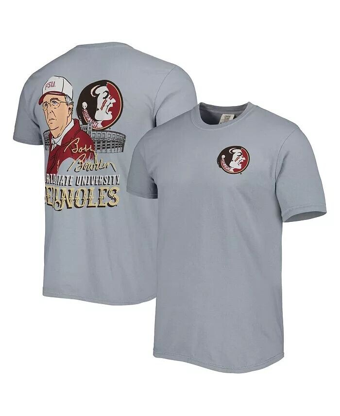 

Мужская футболка Heather Grey Florida State Seminoles Hyperlocal Image One, серый
