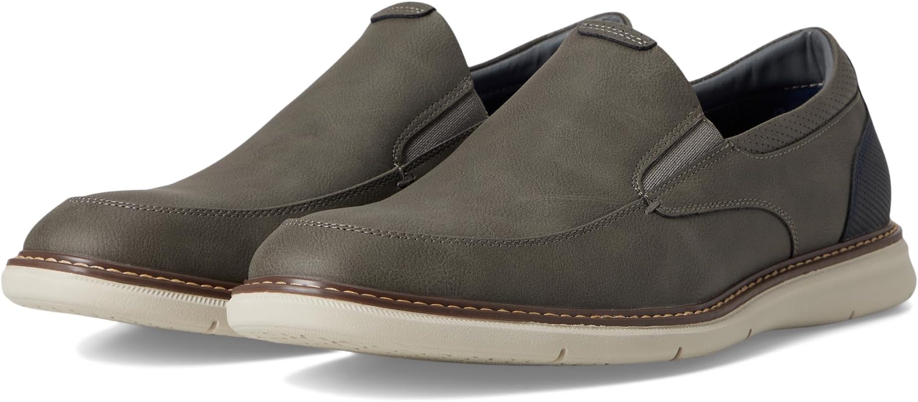 

Лоферы Nunn Bush Chase Moccasin Toe Slip-On Lightweight Contemporary Loafer, цвет Gray