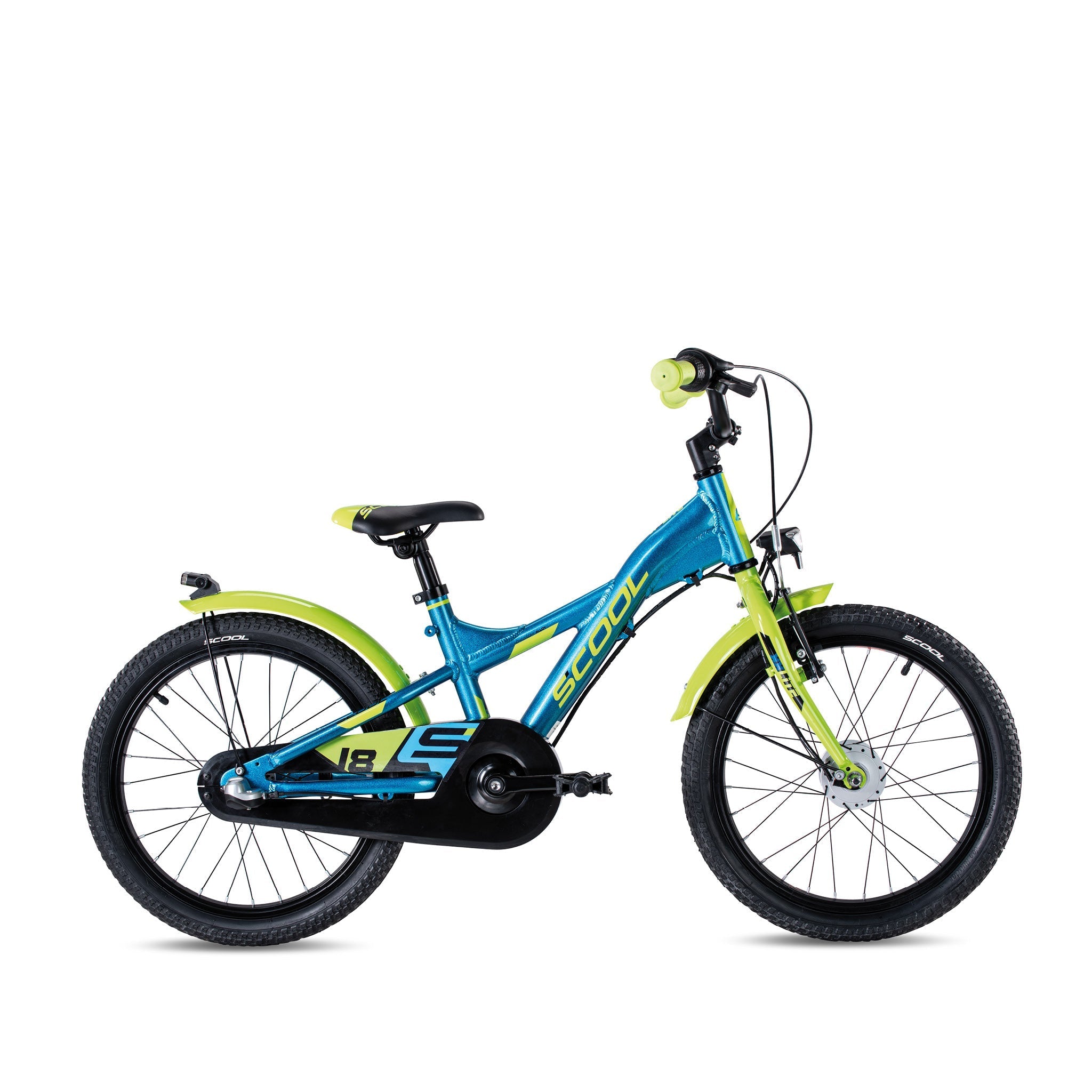 

Детский велосипед S'COOL Junior Bikes XXlite street 18 дюймов 3-Gang Blue/Lime
