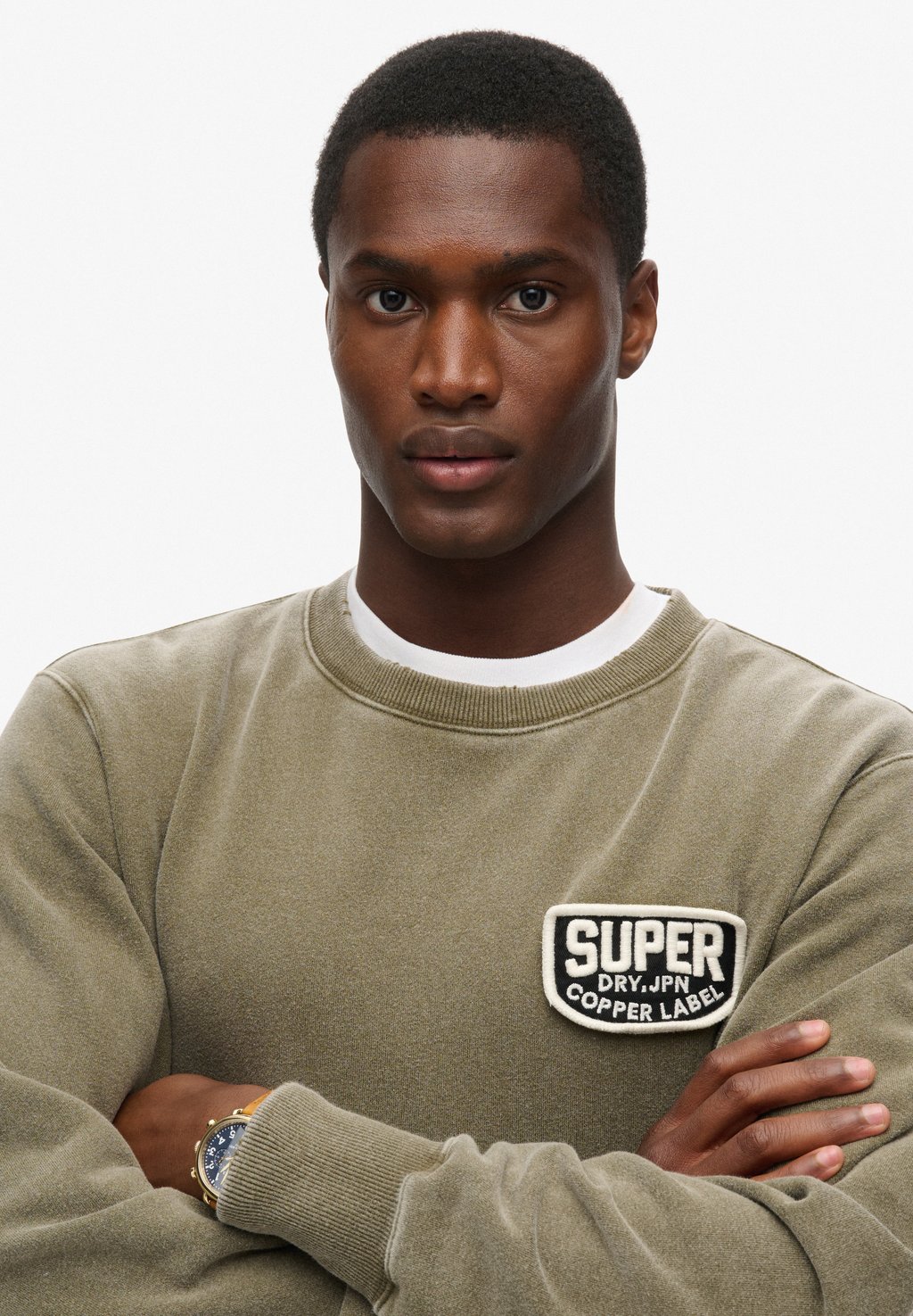 

Толстовка MECHANIC LOOSE FIT CREW Superdry, зеленый