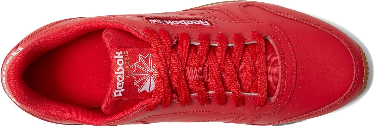 Мужские винтажные кроссовки Reebok Classic Leather 1983, белый/красный — фото 3