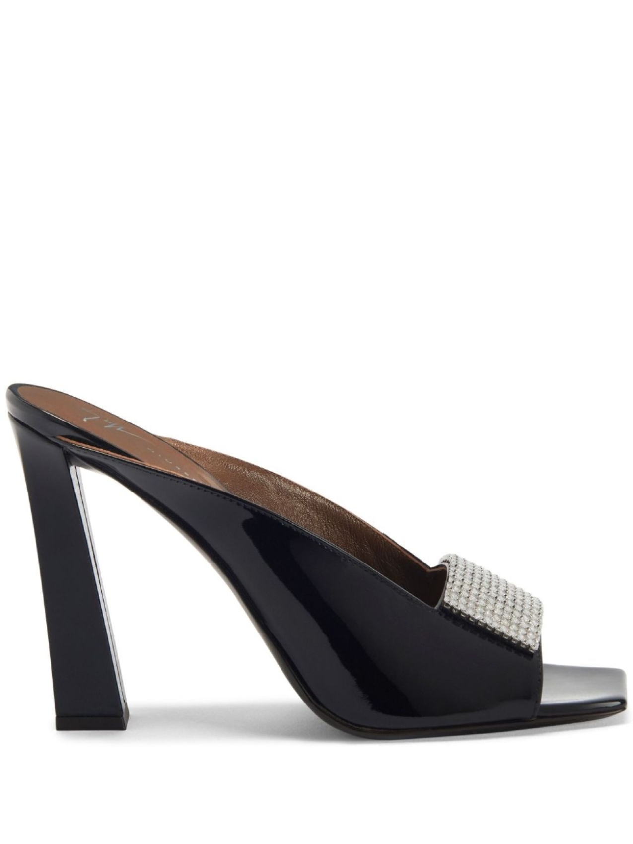 Giuseppe Zanotti мюли Mya с кристаллами, черный