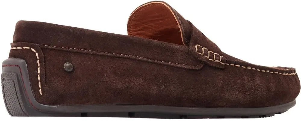 Мужские замшевые водительские туфли Base London Collins, Braun