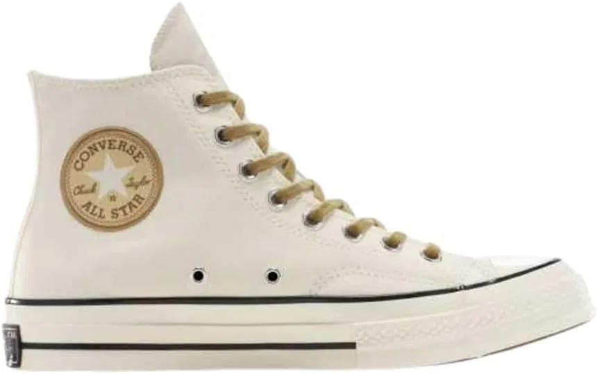 Кроссовки Converse Chuck 70 Hi Egret Swamp Core, колодка S, размер 39 EU, цвет Egret Swamp Core, цвет Straw 39, Egret Swamp Core Last Straw