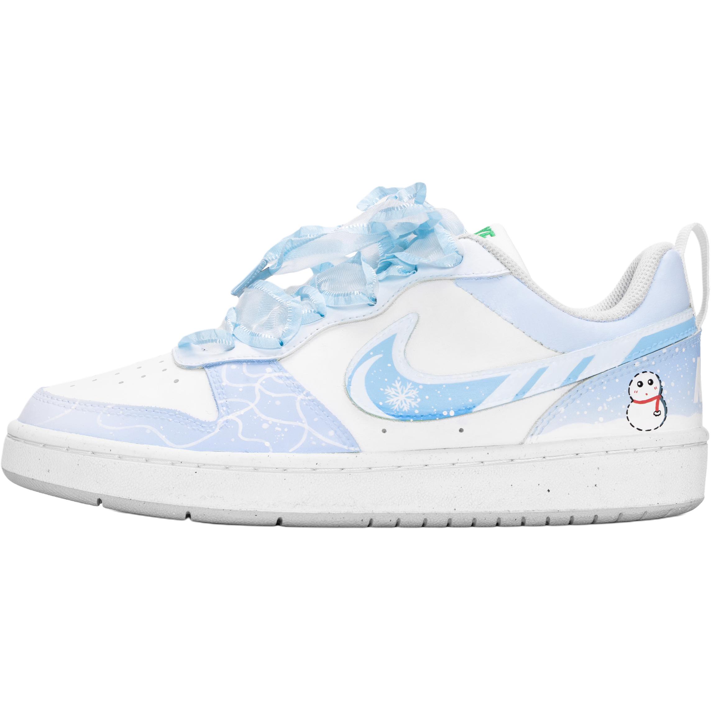 

Nike Court Borough низкие скейтерские кроссовки blue детские