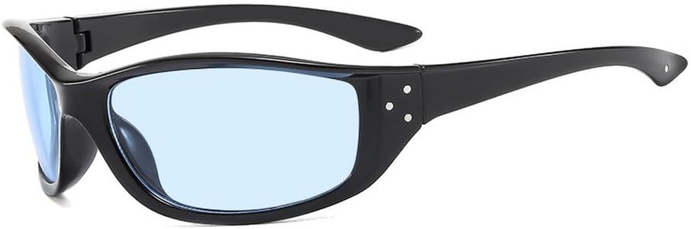 

Ретро-солнцезащитные очки «кошачий глаз» конфетных цветов для женщин, модные заклепки, для активного отдыха, панк-стиль, модные солнцезащитные очки для мужчин generic, Black Blue