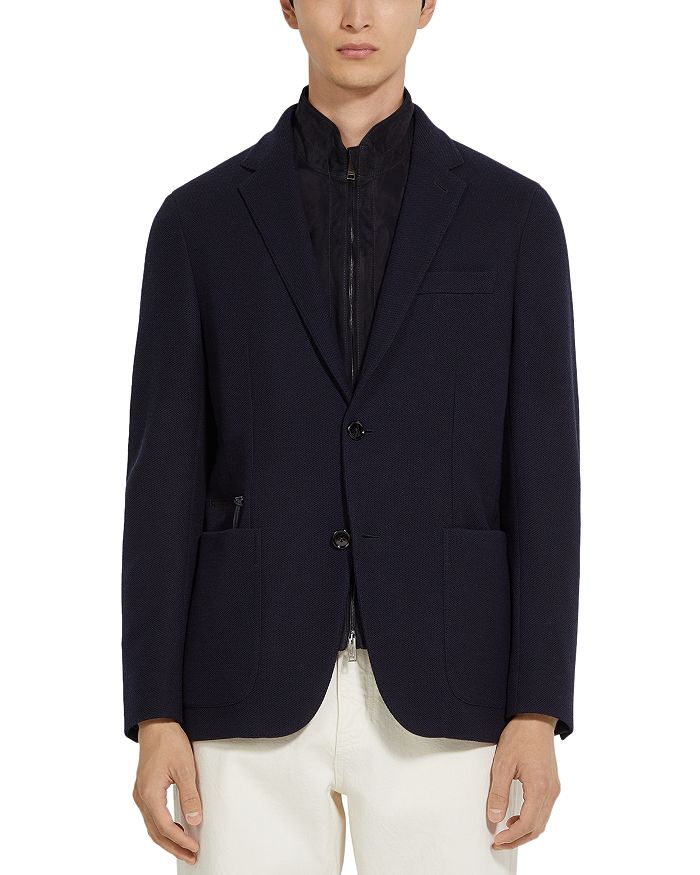 

Высокотехнологичный джерсей-пиджак High Performance ZEGNA, синий