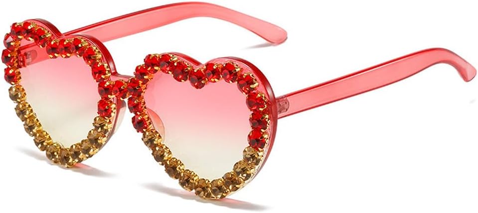 

Винтажные розовые солнцезащитные очки в форме сердца с бриллиантами для женщин, роскошные солнцезащитные очки в стиле ретро, ​​хип-хоп, стильные очки для женщин HYYZZC, Pink Yellow