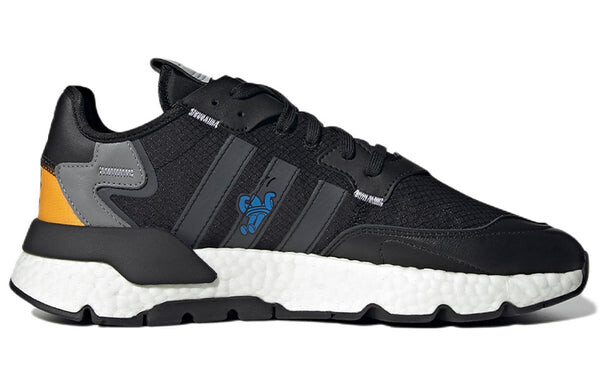 Кроссовки оригинальные nite jogger Adidas, черный — фото 2