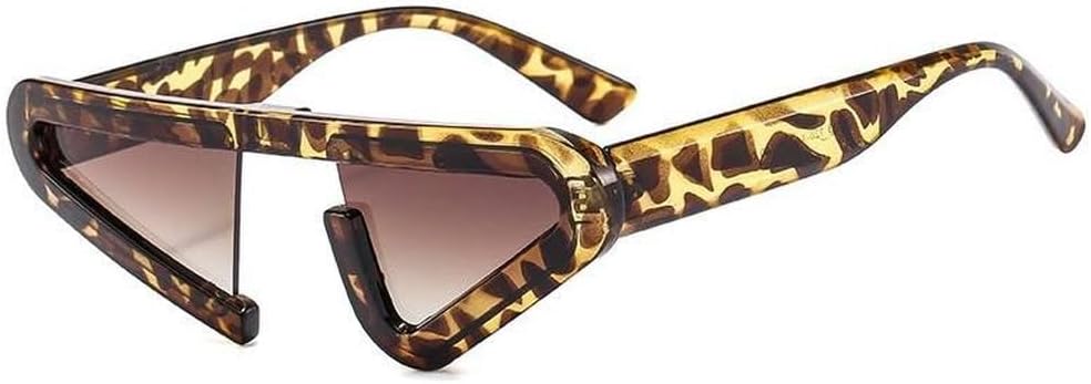 

Модные солнцезащитные очки «кошачий глаз» для женщин, панк-стиль, для мужчин, винтажные очки, роскошные солнцезащитные очки с защитой от УФ-излучения UV400 TVTBBVV, Leopard