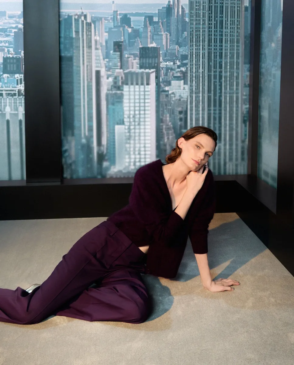 

Женский однотонный кардиган с V-образным вырезом Woman Limited El Corte Inglés, фиолетовый