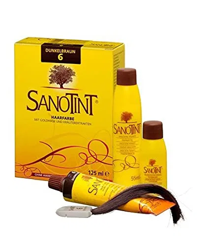 Краска для волос «Sanotint № 06 (темно-коричневый)» от Naturlounge, 2 шт. Sanotint
