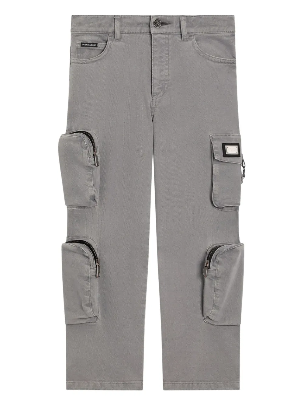

Брюки карго с карманами Dolce & Gabbana Kids, серый