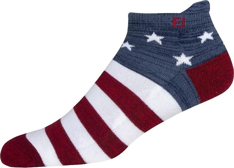 

Мужские носки для гольфа Footjoy ProDry Roll Tab Patriotic