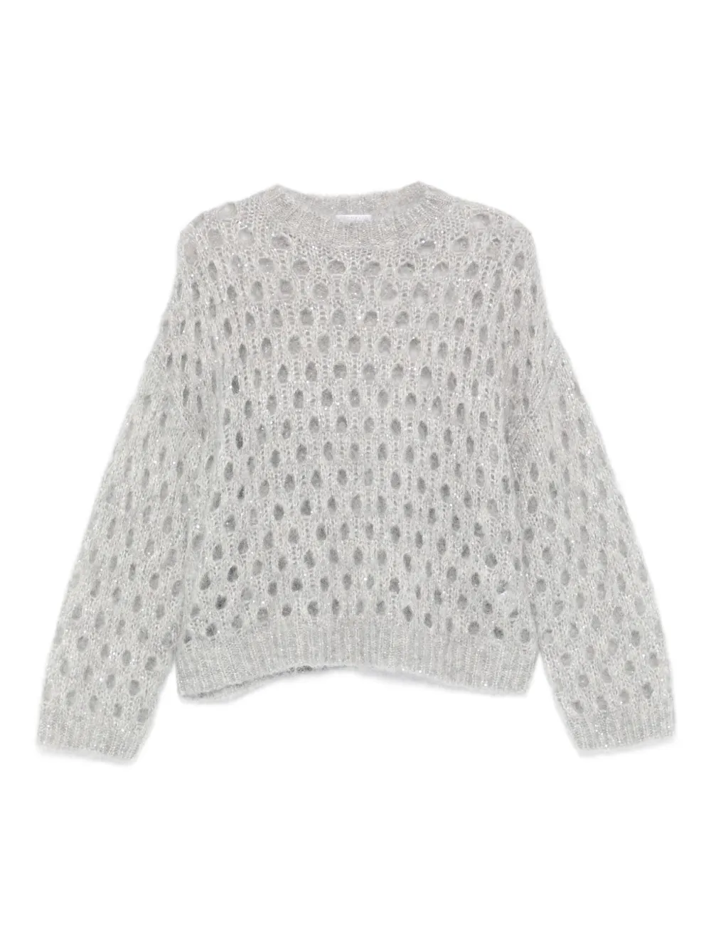 

Свитер крупной вязки Brunello Cucinelli, серый