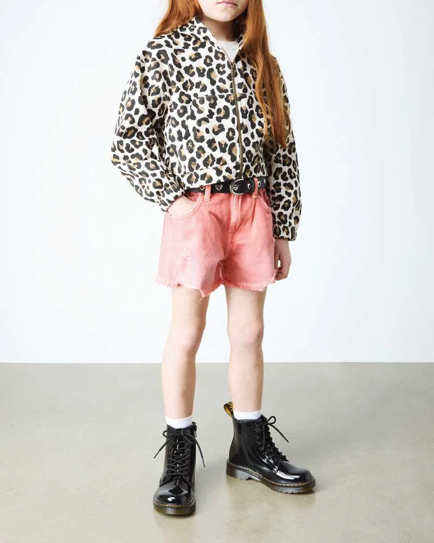 Ботинки Dr Martens Junior 1460 лакированные на шнуровке, черные — фото 2