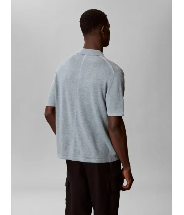 Поло Джонни loose fit Calvin Klein, морской — фото 3
