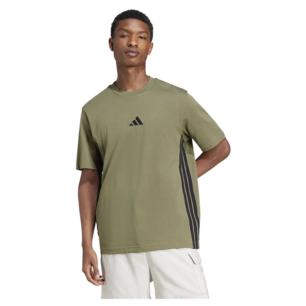 

Футболка с коротким рукавом adidas Essentials 3 Stripes Single Jersey, зеленый