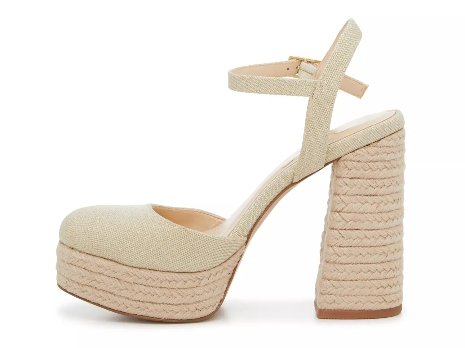 Туфли-лодочки Jessica Simpson Ezulah Platform, натуральный бежевый/золотой — фото 3