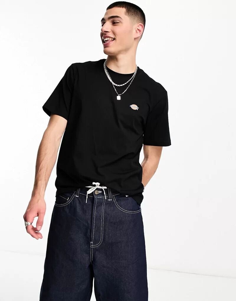 

Черная футболка с маленьким логотипом Dickies Mapleton