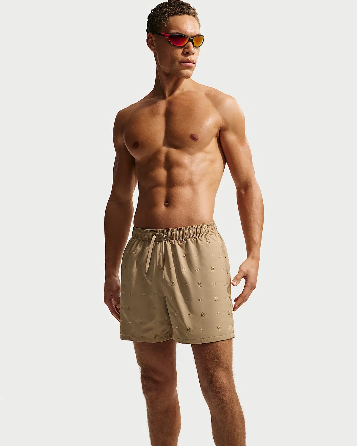 Мужские плавательные шорты Nike Swim Breaker 5" с полной подкладкой, Parachute Beige — фото 4