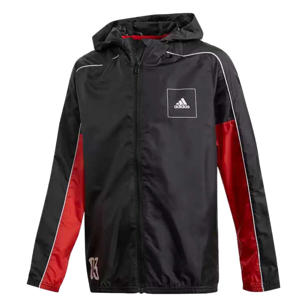 

Adidas Детская куртка, черный/свежий красный/белый