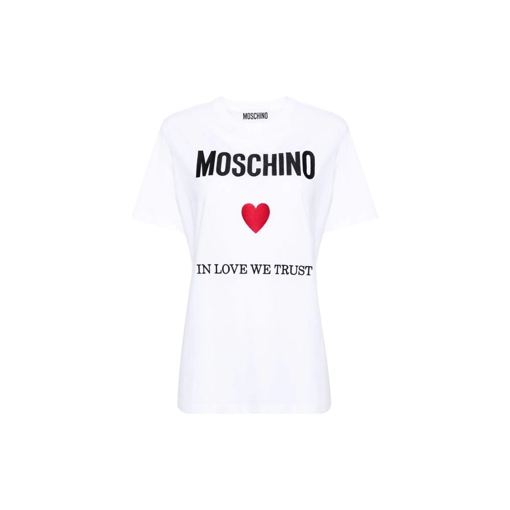 

Футболка «В любви мы верим» Moschino Couture!, белый