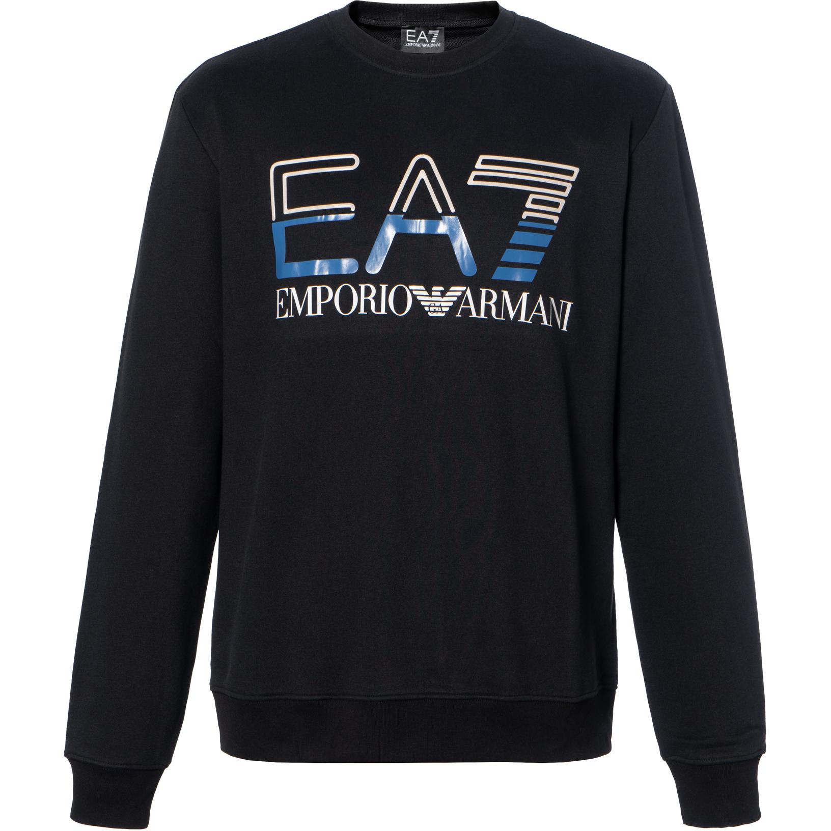 Свитшот EA7 для мужчин EMPORIO ARMANI, черный — фото 3