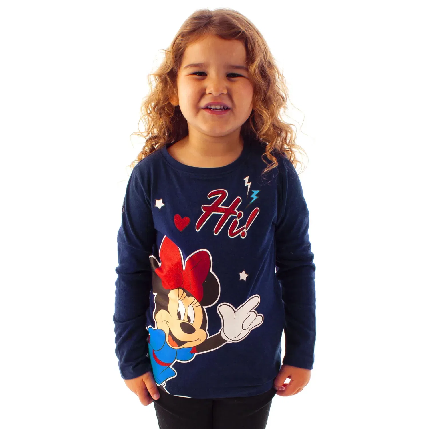 Футболка Minnie Mouse с глиттером Disney, синий