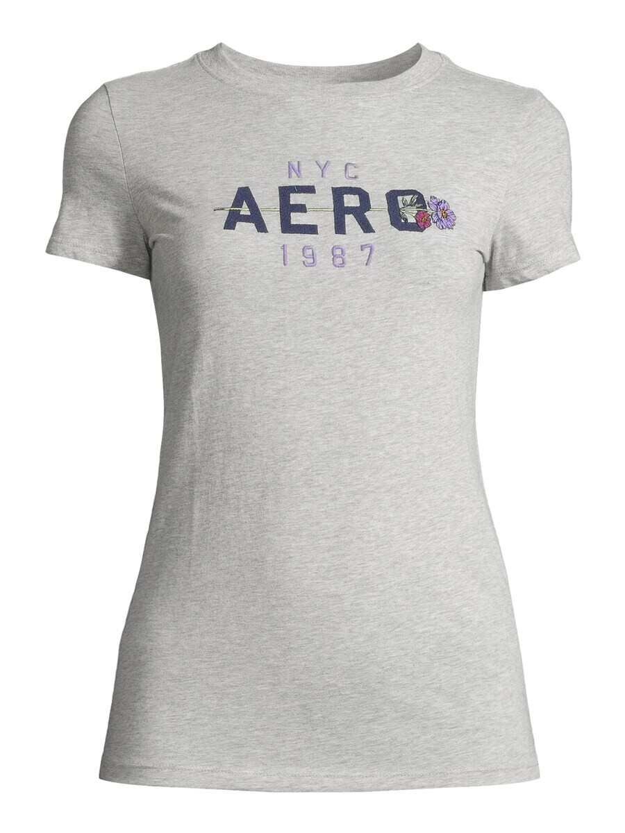 

Футболка AÉROPOSTALE, пятнистый серый