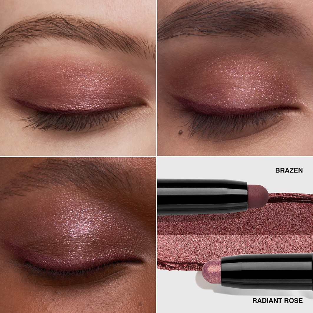 Тени для глаз, палетка Dual-Ended long-wear cream shadow stick Bobbi Brown, radiant rose/brazen, 1.6 гр — фото 3