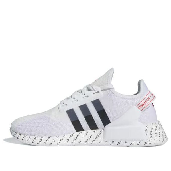 

Кроссовки nmd_r1 v2 japanese print 'white red' Adidas, белый