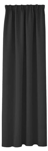 

Штора HOOMstylen Blickdicht mit Kräuselband 1x, 1x270x140 см, черный