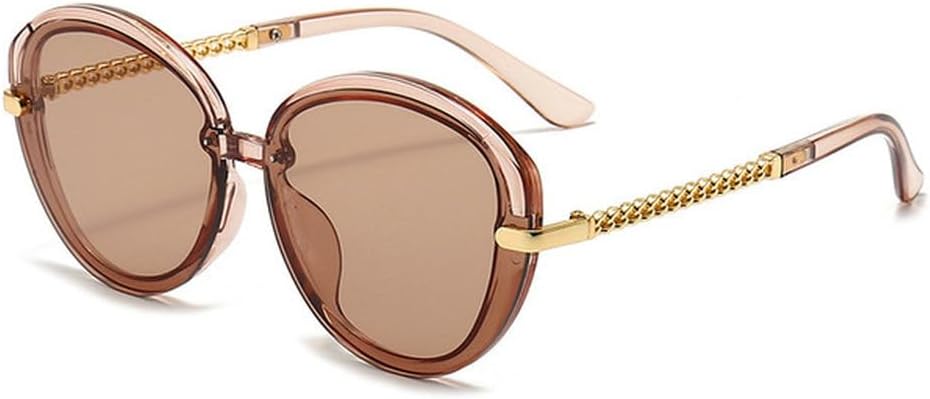 

Модные овальные солнцезащитные очки для женщин, роскошные солнцезащитные очки для мужчин, винтажные очки с градиентным переходом цвета, защита от УФ-излучения UV400, SUN1403 Generic, Brown