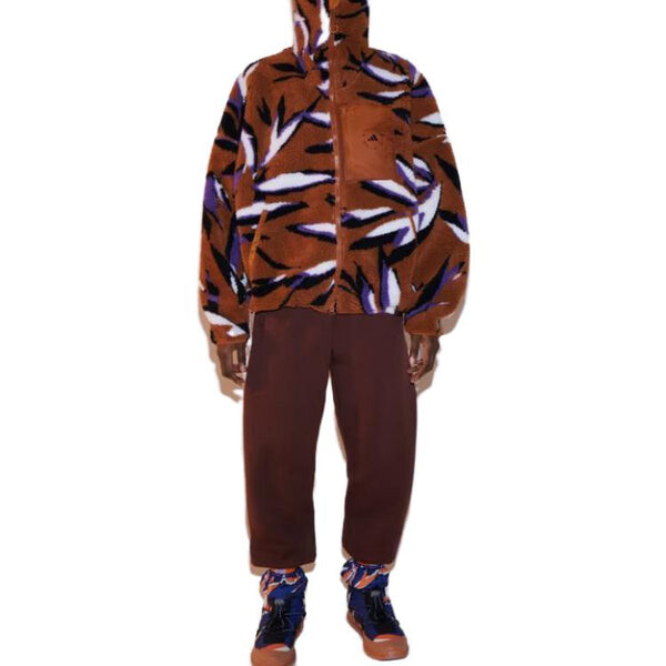 Брюки by stella mccartney sweat tracksuit bottoms 'burgundy' Adidas, бургундия — фото 3