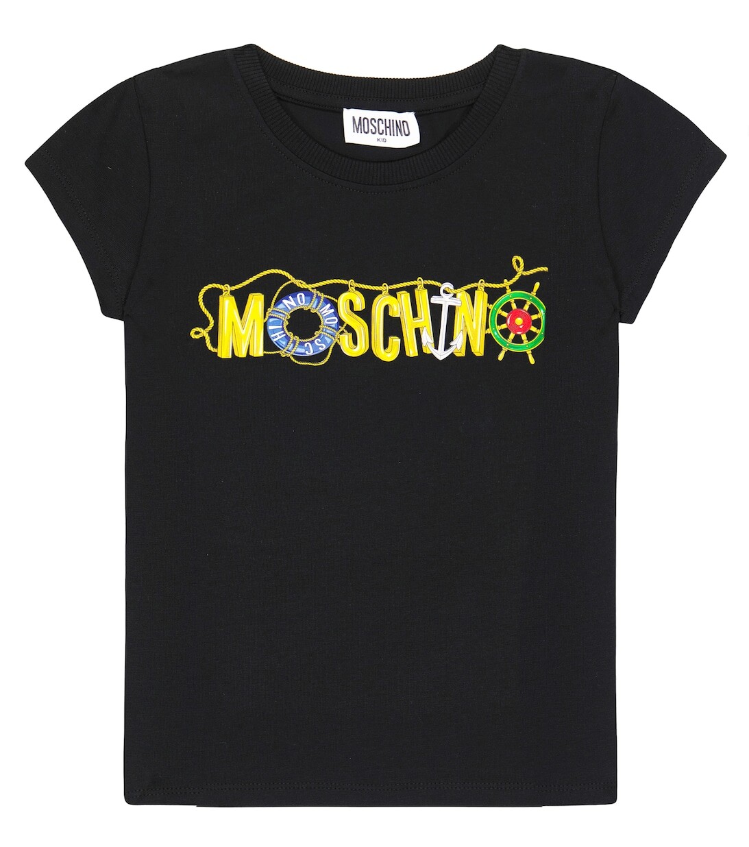 

Футболка с принтом Moschino, черный