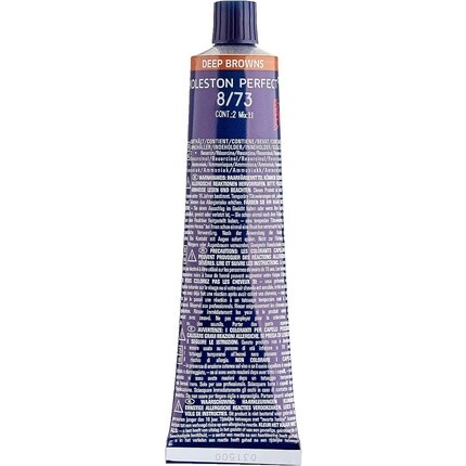 Koleston Perfect Me+ 8/73 Светло-русый коричневый золотой цвет волос 60 мл, Wella — фото 2