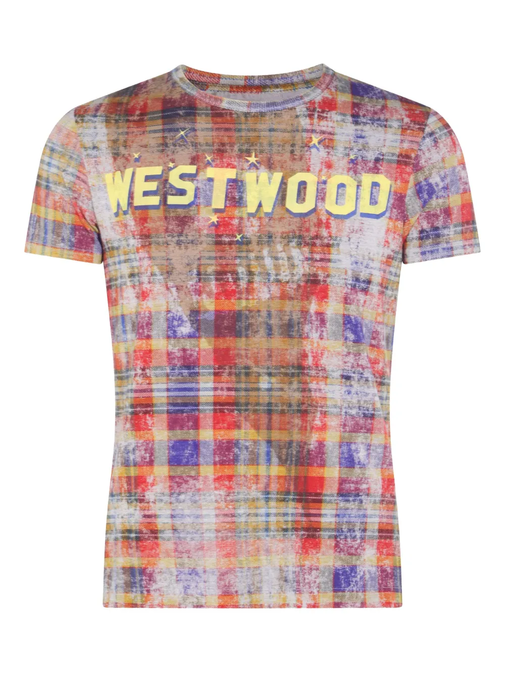 

Футболка Westwood с клетчатым принтом Vivienne Westwood, желтый