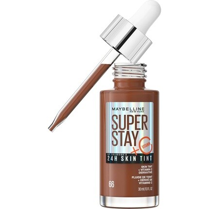 

Maybelline Super Stay Skin Tint Foundation с витамином С, стойкая до 24 часов, веганская формула, оттенок 66, 30 мл Maybelline New York