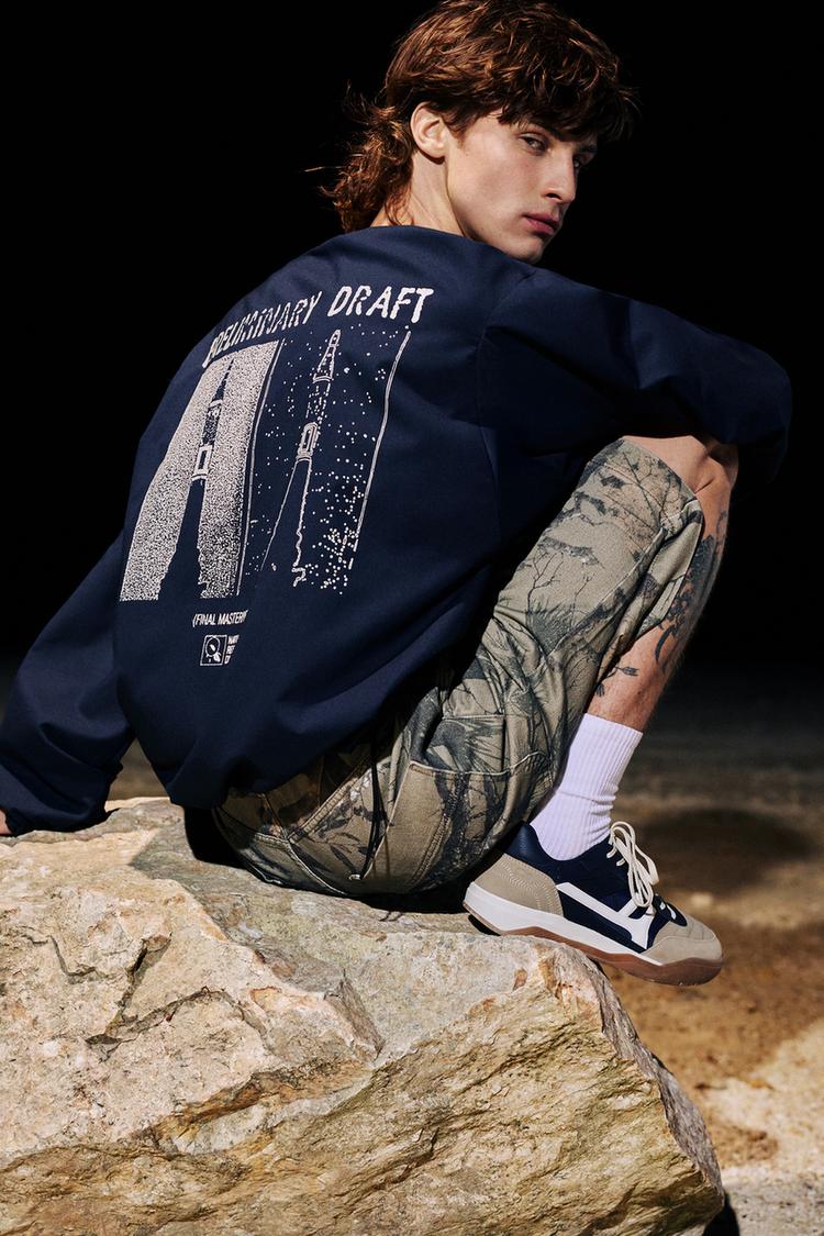 

Массивные ретро-кеды Pull And Bear, синий