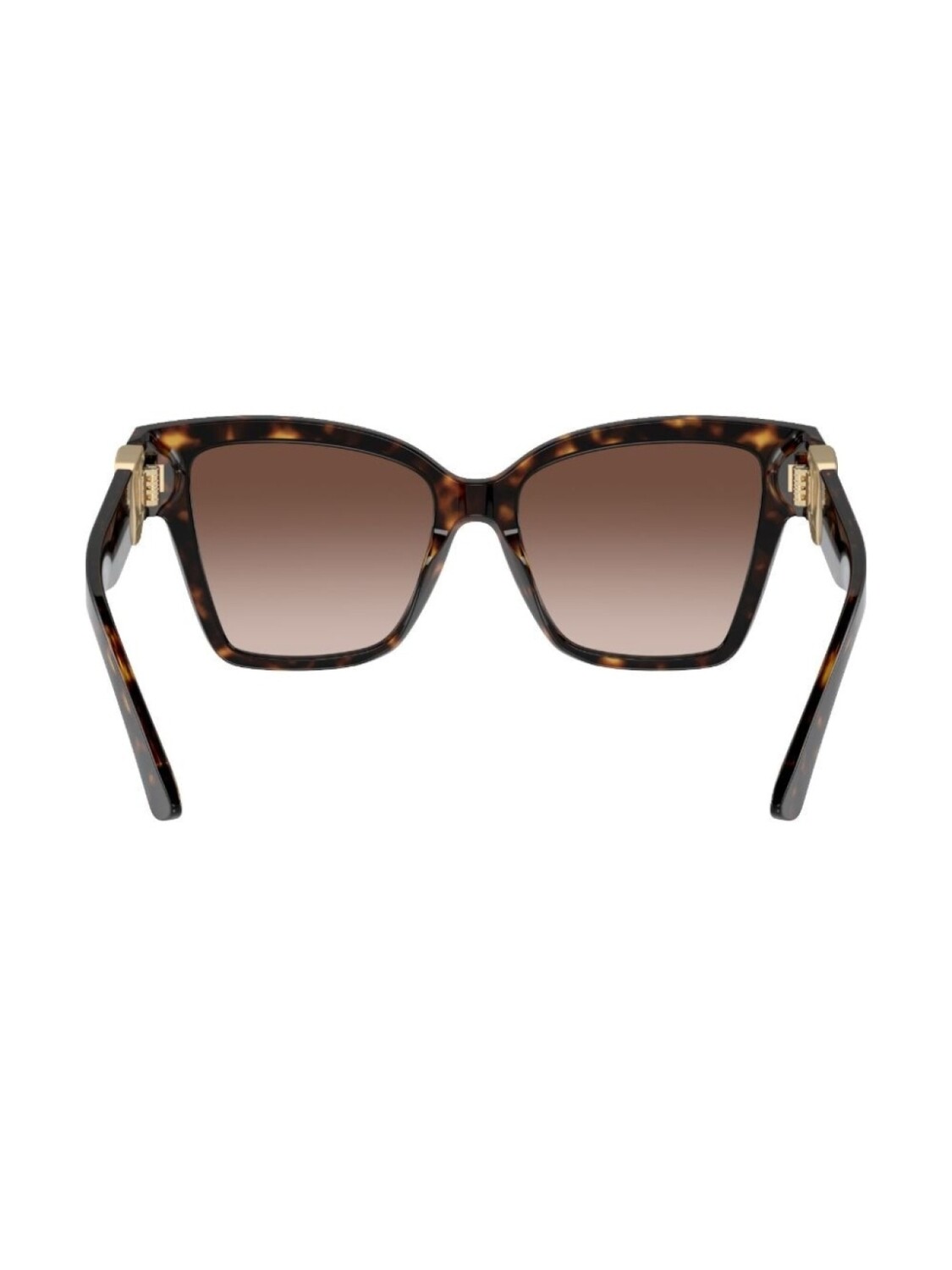 Dolce & Gabbana Eyewear солнцезащитные очки Precious в квадратной оправе, коричневый — фото 2